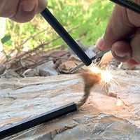 Flint and Steel Fire Starter Kit, OTXEER Ferro Rods Magnesium Fire Starter Survi