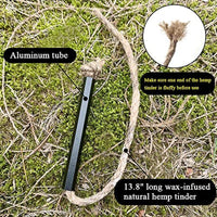Flint and Steel Fire Starter Kit, OTXEER Ferro Rods Magnesium Fire Starter Survi
