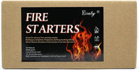 All Natural Fire Starters 60 Pcs Indoor/Outdoor Waterproof Firestarter for Fireplace, BBQ, Campfire, Charcoal, Pit, Wood & Pellet Stove (60)
